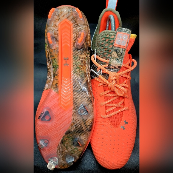 Under Armour Harper 5 Low AA ST Orange/RealTree Camo Baseball Cleats Sz 14 Men - Picture 5 of 12